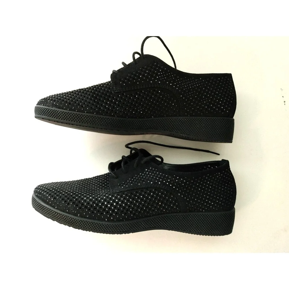 Vaneli Sport Womens Black Sneakers Laceup Shoes fit like 7 narrow, shoe says 7.5
